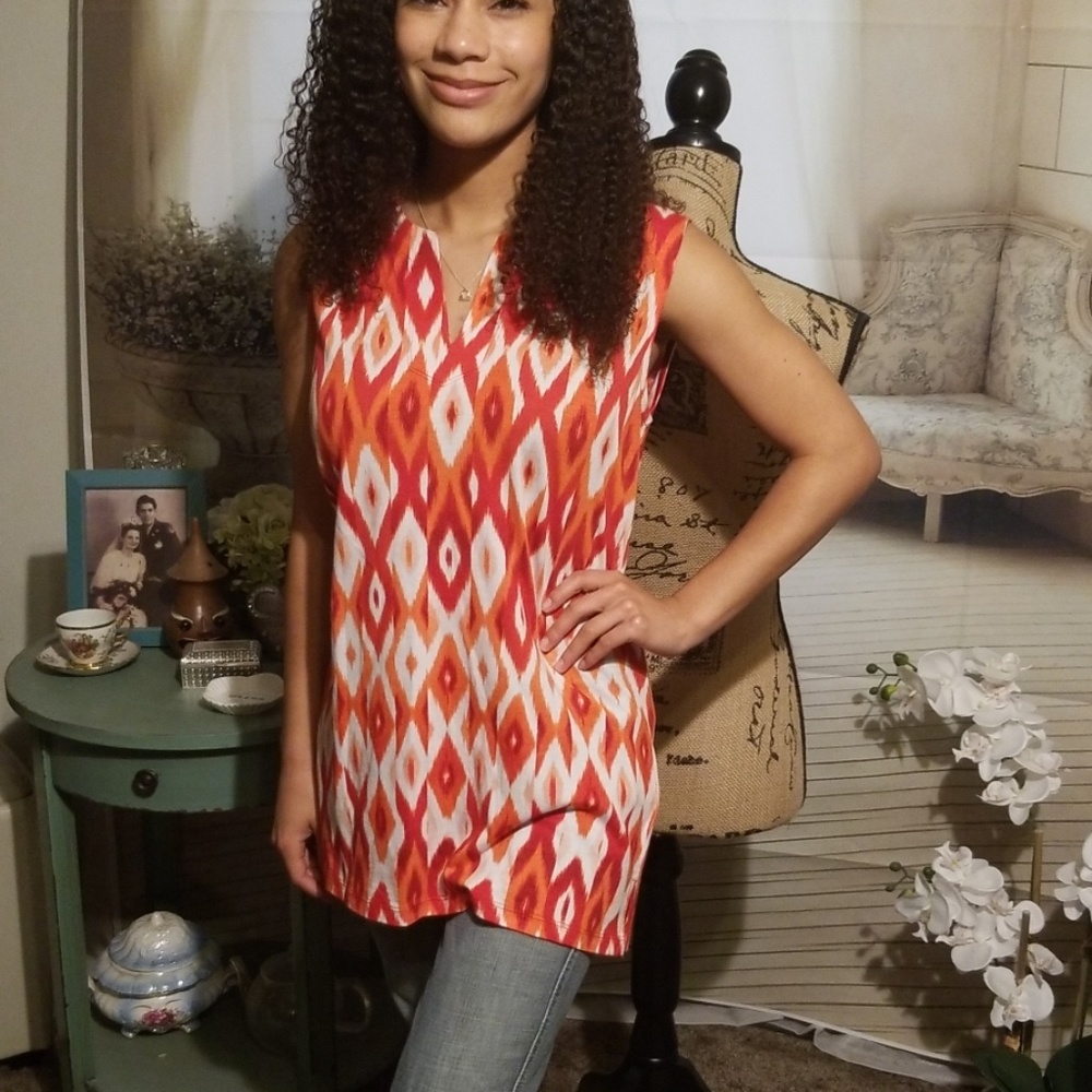 Jones New York v-neck blouse (S)